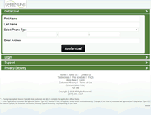 Tablet Screenshot of greenlineloans.com